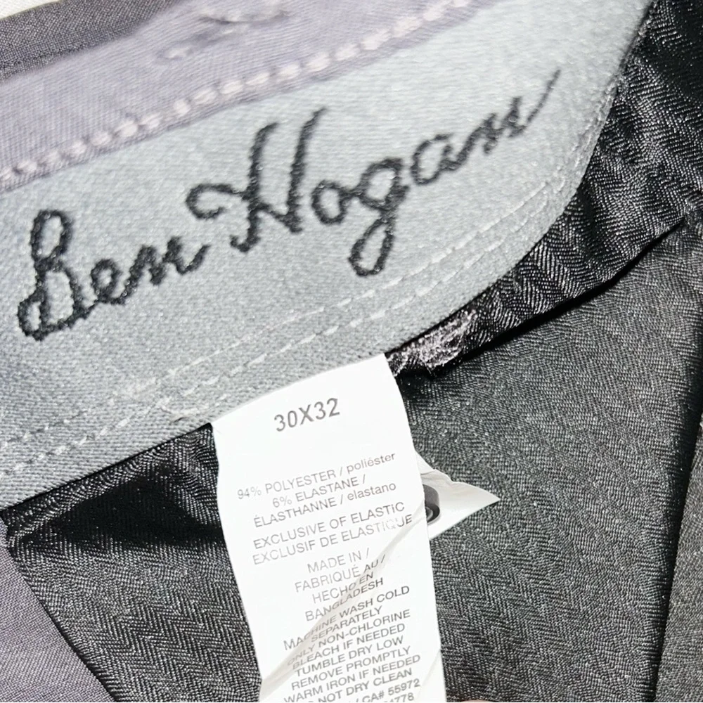 BEN HOGAN Men's Grey Performance Golf Pants Size 30x32